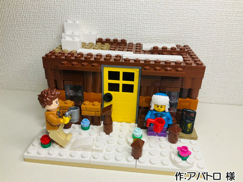 雪の積もった花道と古民家(アバトロ 様)