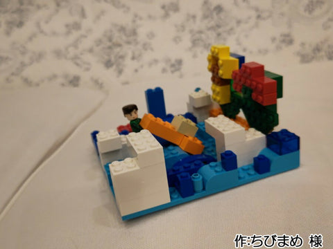 雪かきをしている人(ちびまめ 様)