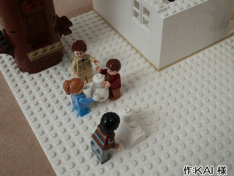 雪だるまを作る家族(KAI 様)