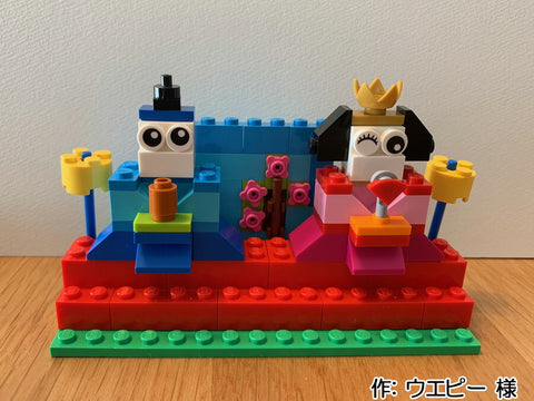 ブロックの桃の節句もマスクする?(ウエピー 様)