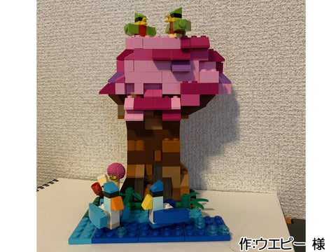 桜の木の上と下で。(ウエピー 様)