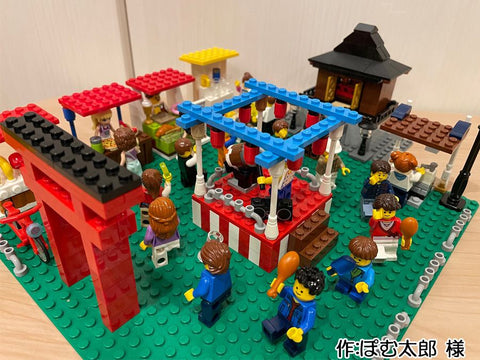 神社の盆踊り(ぽむ太郎 様)