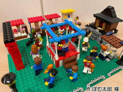 神社の盆踊り(ぽむ太郎 様)