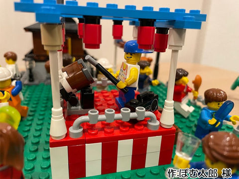 神社の盆踊り(ぽむ太郎 様)