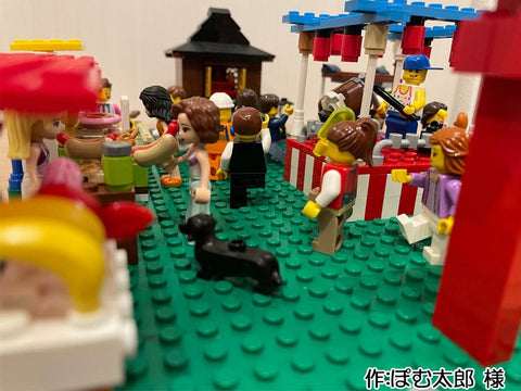 神社の盆踊り(ぽむ太郎 様)