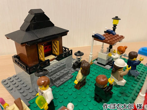 神社の盆踊り(ぽむ太郎 様)