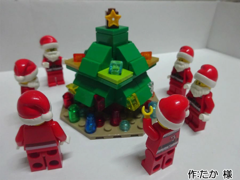 クリスマスツリーとサンタクロース(たか 様)