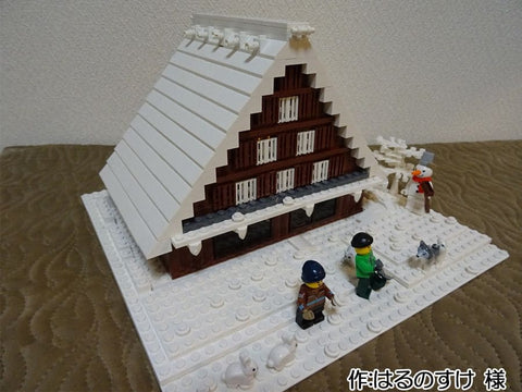 合掌造りの雪景色(はるのすけ 様)