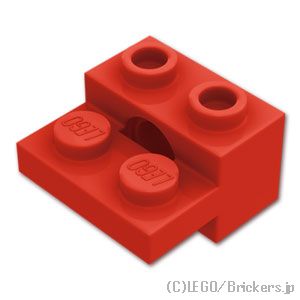 テクニック ブロック 1 x 2 - プレート 1 x 2：[Red / レッド]