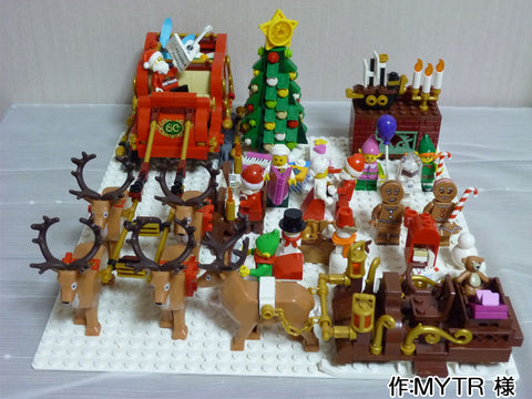 ソリで出動前のサンタ(MYTR 様)