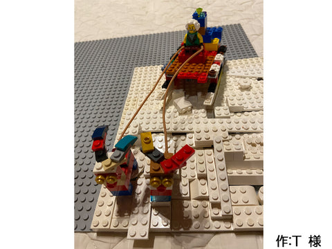 2匹のトナカイと雪道散歩(T 様)