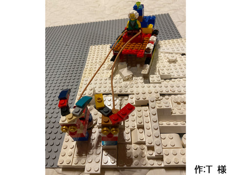 2匹のトナカイと雪道散歩(T 様)