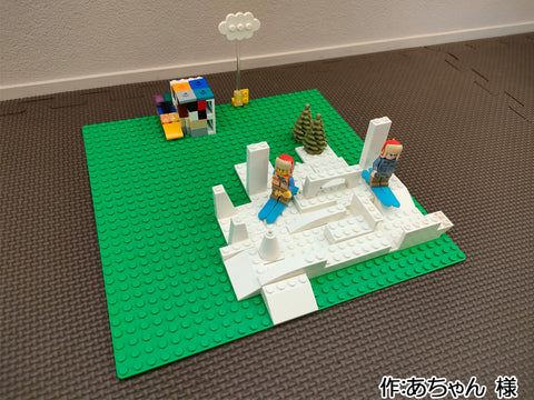 残雪でスキー(あちゃん 様)