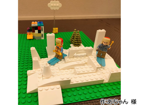 残雪でスキー(あちゃん 様)