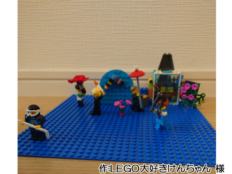 少年とカエルの出会い(LEGO大好きけんちゃん 様)