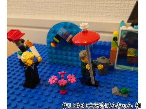 少年とカエルの出会い(LEGO大好きけんちゃん 様)