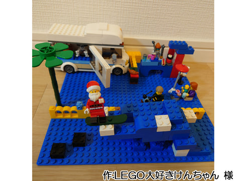 波乗りサンタと海の家(LEGO大好きけんちゃん 様)