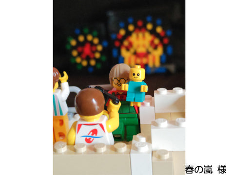 ビルの上から花火鑑賞(春の嵐 様)