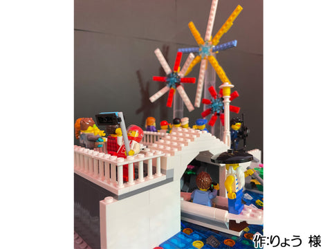 川沿いの花火(りょう 様)