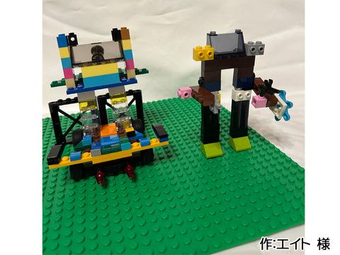 2体の移動ロボットとバトルロボット(エイト 様)