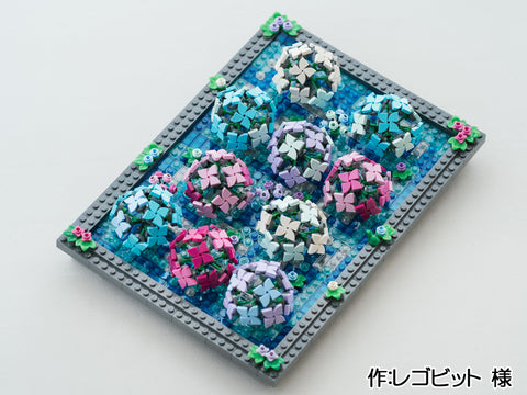 紫陽花の花手水(レゴビット 様)