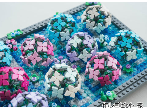 紫陽花の花手水(レゴビット 様)