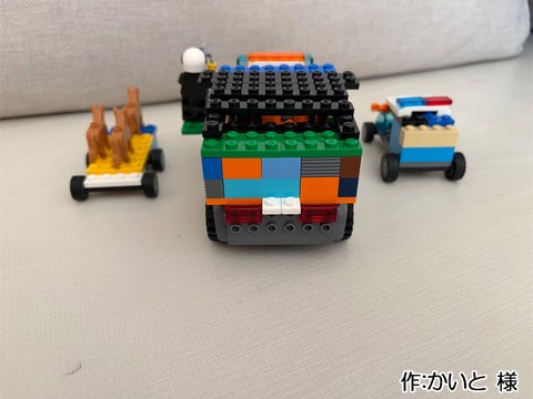 ポリスの車とはんそうしゃと犬型自動車(かいと(5さい) 様)