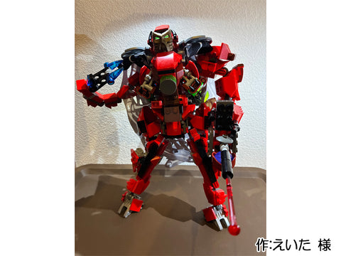 紅の鎧を身につけたロボット戦士(えいた 様)