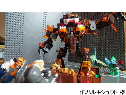 巨大な敵との戦い(ハルキシュウト 様)