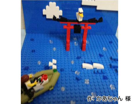 海に浮かぶ鳥居(かあちゃん 様)