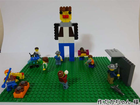 にぎやかなミニフィグ広場(たかちゃん 様)