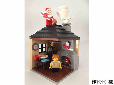 サンタを待つ子供 家に入れないサンタ(K・K 様)
