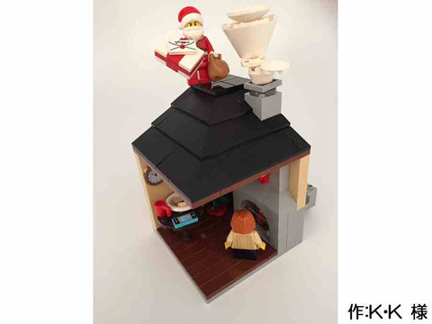 サンタを待つ子供 家に入れないサンタ(K・K 様)