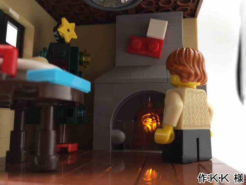 サンタを待つ子供 家に入れないサンタ(K・K 様)