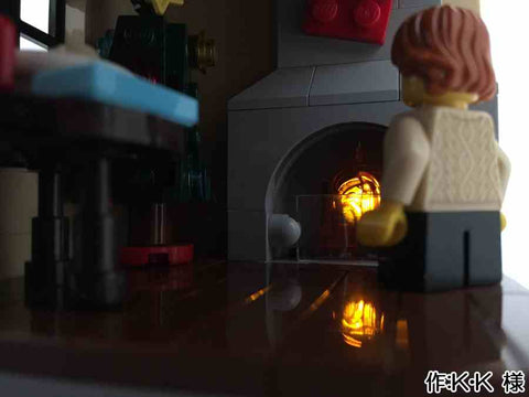 サンタを待つ子供 家に入れないサンタ(K・K 様)