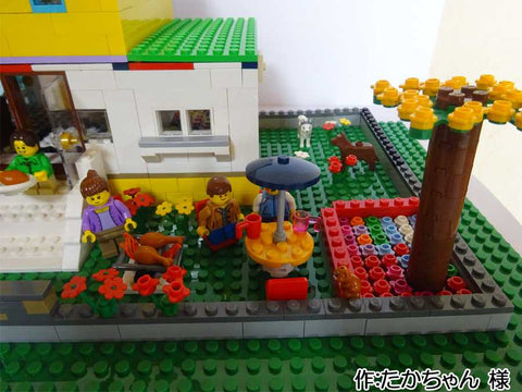 花いっぱいの庭でバーベキュー(たかちゃん 様)