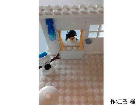 サンタを見て喜んでいる子ども(ころ 様)