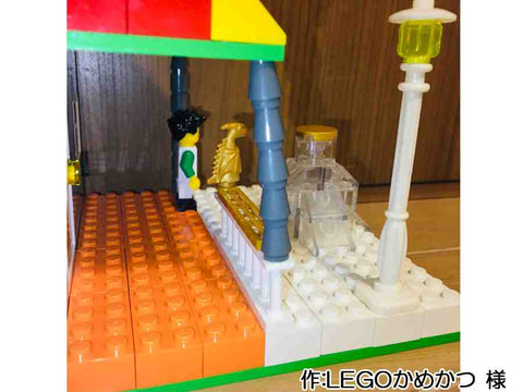 家の前にできた氷(LEGOかめかつ 様)