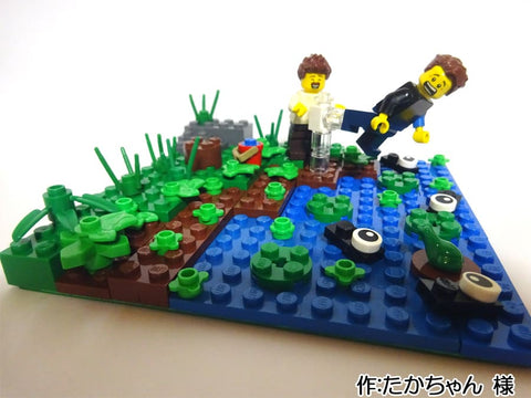 雨の後の池(たかちゃん 様)