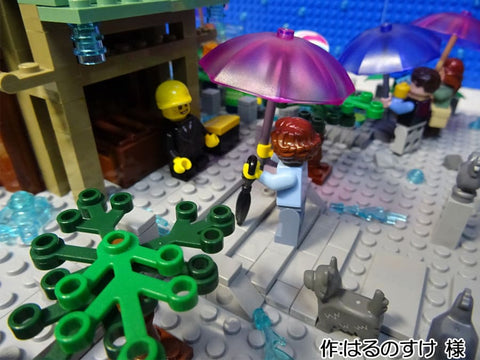 雨の稲荷神社で(はるのすけ 様)