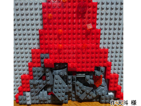 噴煙を上げる火山(天斗 様)