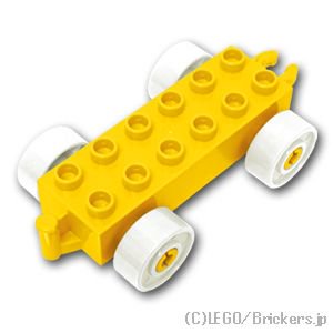 LEGO® パーツ 6335218 デュプロ カーベース 2 x 6 - ホワイト