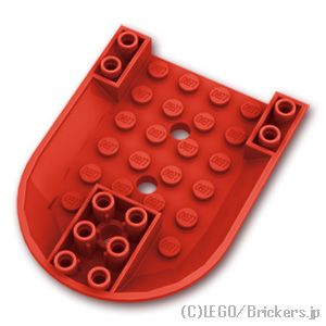 航空機 胴体前方 6 x 8 - ボトム：[Red / レッド]