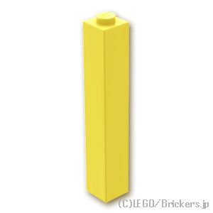 ブロック 1 x 1 x 5：[Bt,Lt Yellow / ブライトライトイエロー]