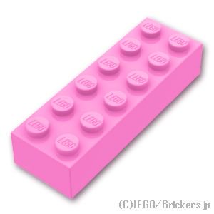 ブロック 2 x 6：[Bright Pink / ブライトピンク]