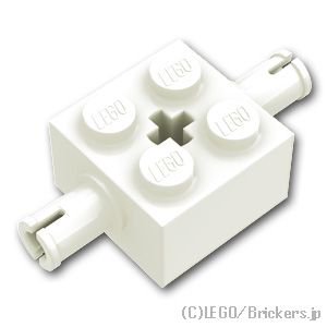 ホイール ホルダー - ブロック 2 x 2：[White / ホワイト]