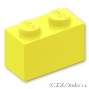 ブロック 1 x 2：[Bt,Lt Yellow / ブライトライトイエロー]