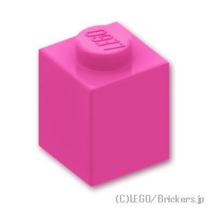 ブロック 1 x 1：[Dark Pink / ダークピンク]
