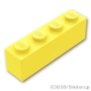 ブロック 1 x 4：[Bt,Lt Yellow / ブライトライトイエロー]