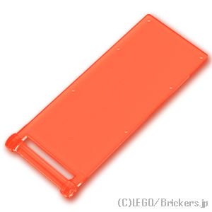 フラッグ 7 x 3 - ロッド：[Tr,Neon Orange / トランスネオンオレンジ(蛍光)]